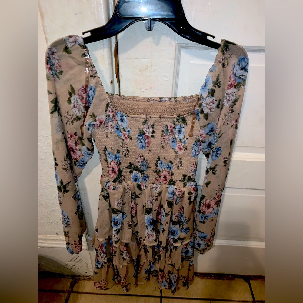 Floral Long Sleeve Dress